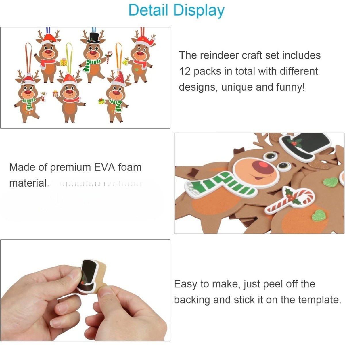 Reindeer Craft Set (12 pcs)