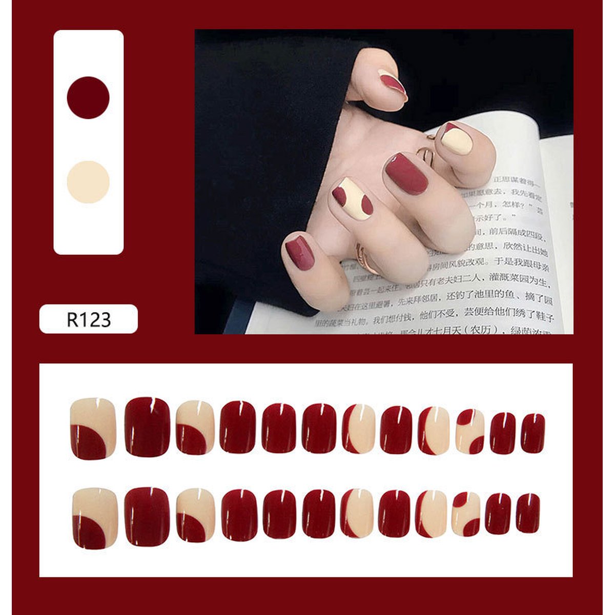 Reusable Short Press-On Nails