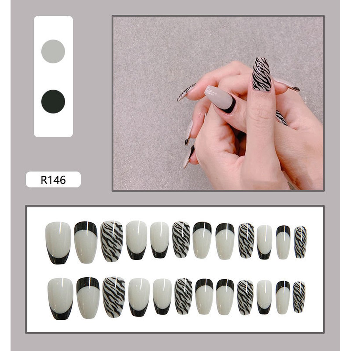 Reusable Short Press-On Nails
