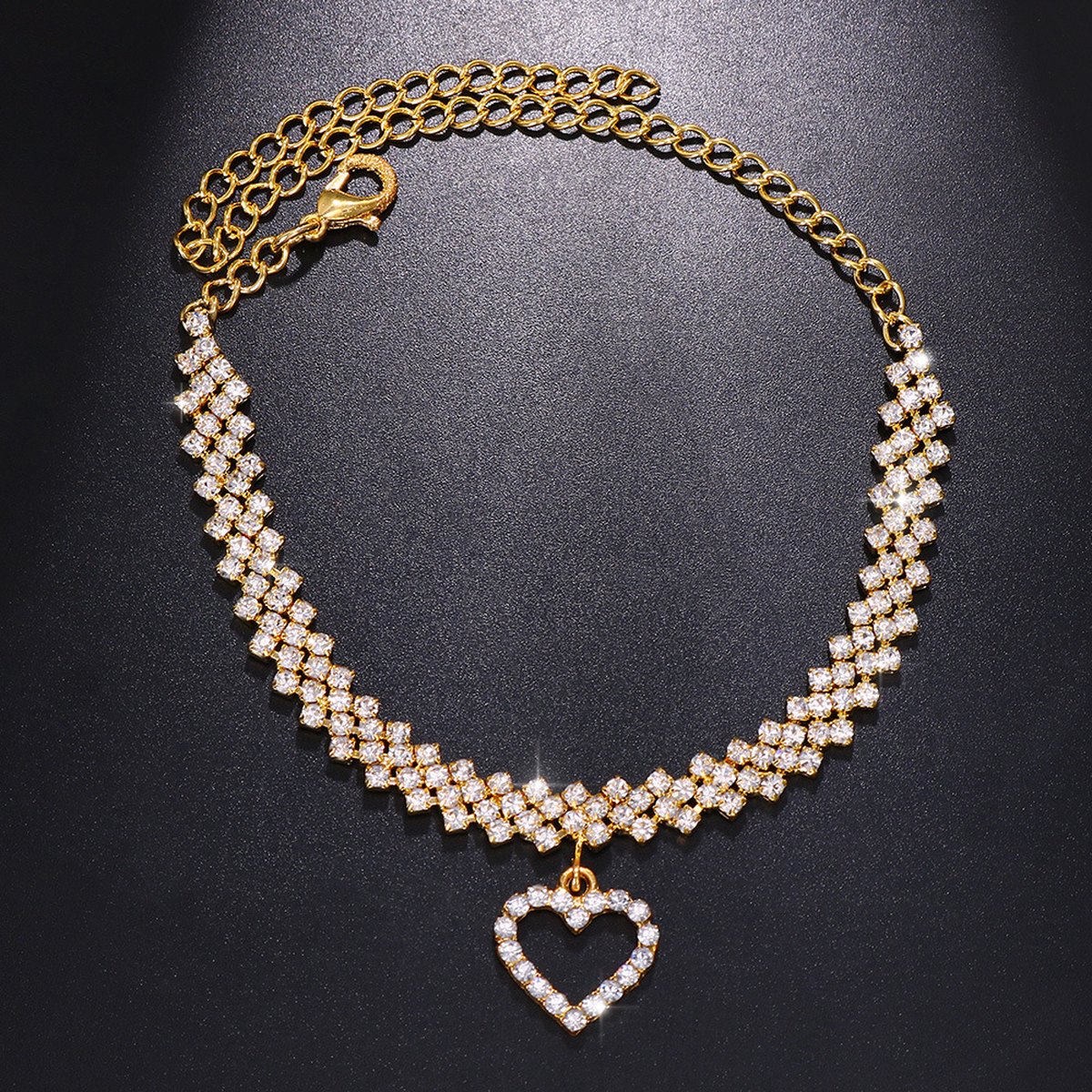 Rhinestone Anklet