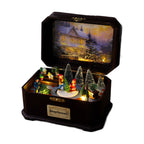 Rotating Light-Up Christmas Music Box