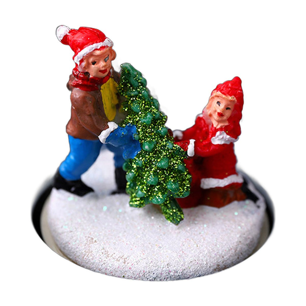 Rotating Light-Up Christmas Music Box