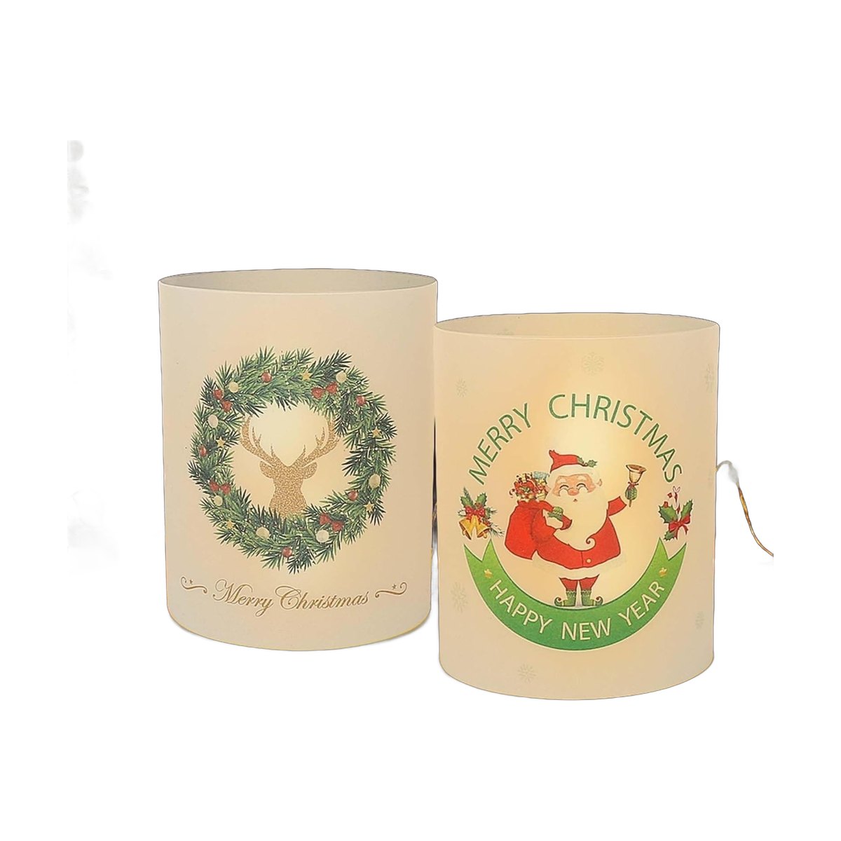 Santa Lantern Table Decorations (12 pcs)