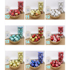 Shiny Christmas Baubles, 6 cm (24 pcs)