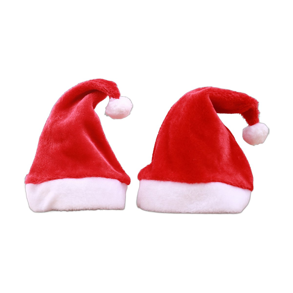 Short Plush Santa Hat
