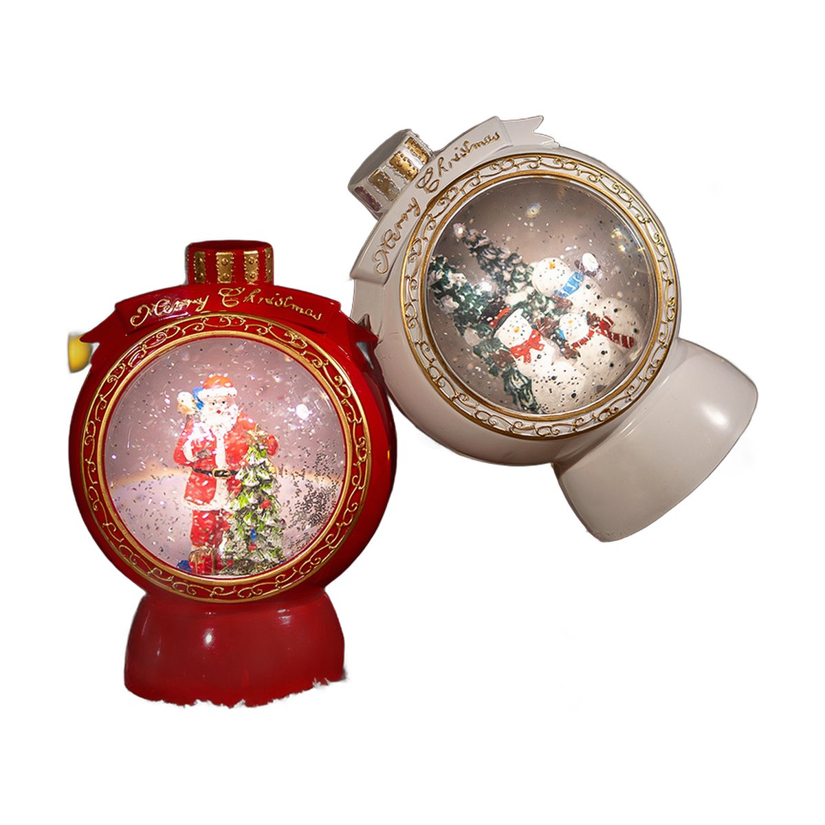 Snow Globe Music Box with Blowing Snow