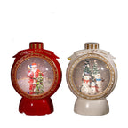 Snow Globe Music Box with Blowing Snow