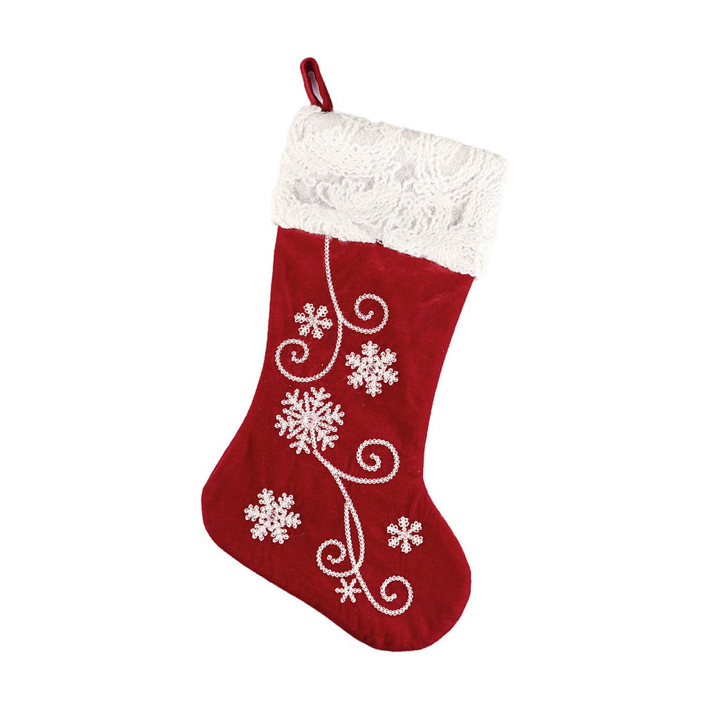 Snowflake Christmas Stocking