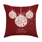Snowman & Reindeer Cushion Cover, 45 x 45 cm