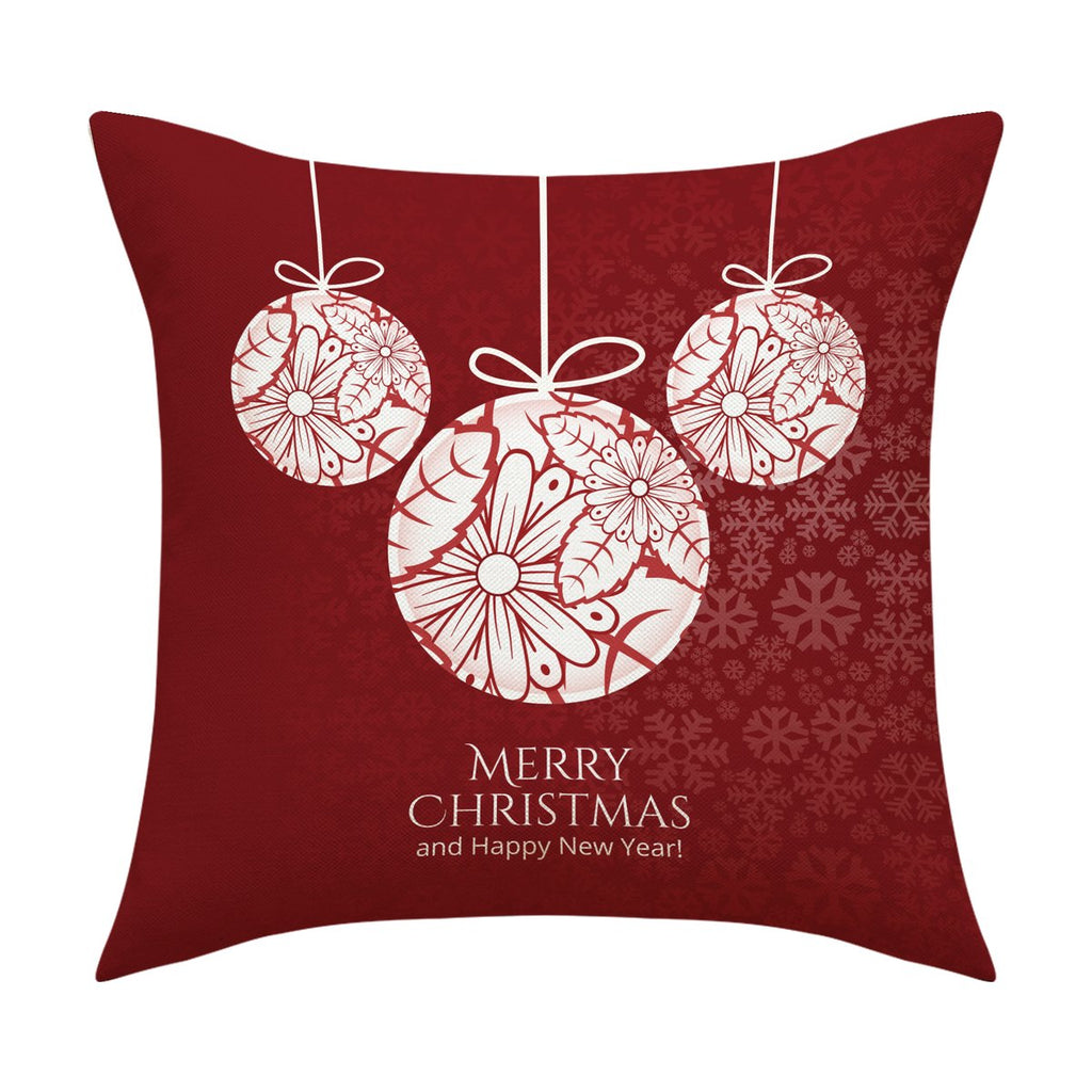 Snowman & Reindeer Cushion Cover, 45 x 45 cm