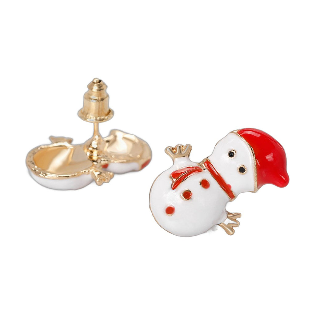 Snowman Christmas Earrings
