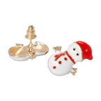 Snowman Christmas Earrings