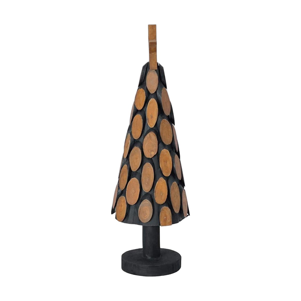 Teak Wood Christmas Tree with Stand, 60 cm