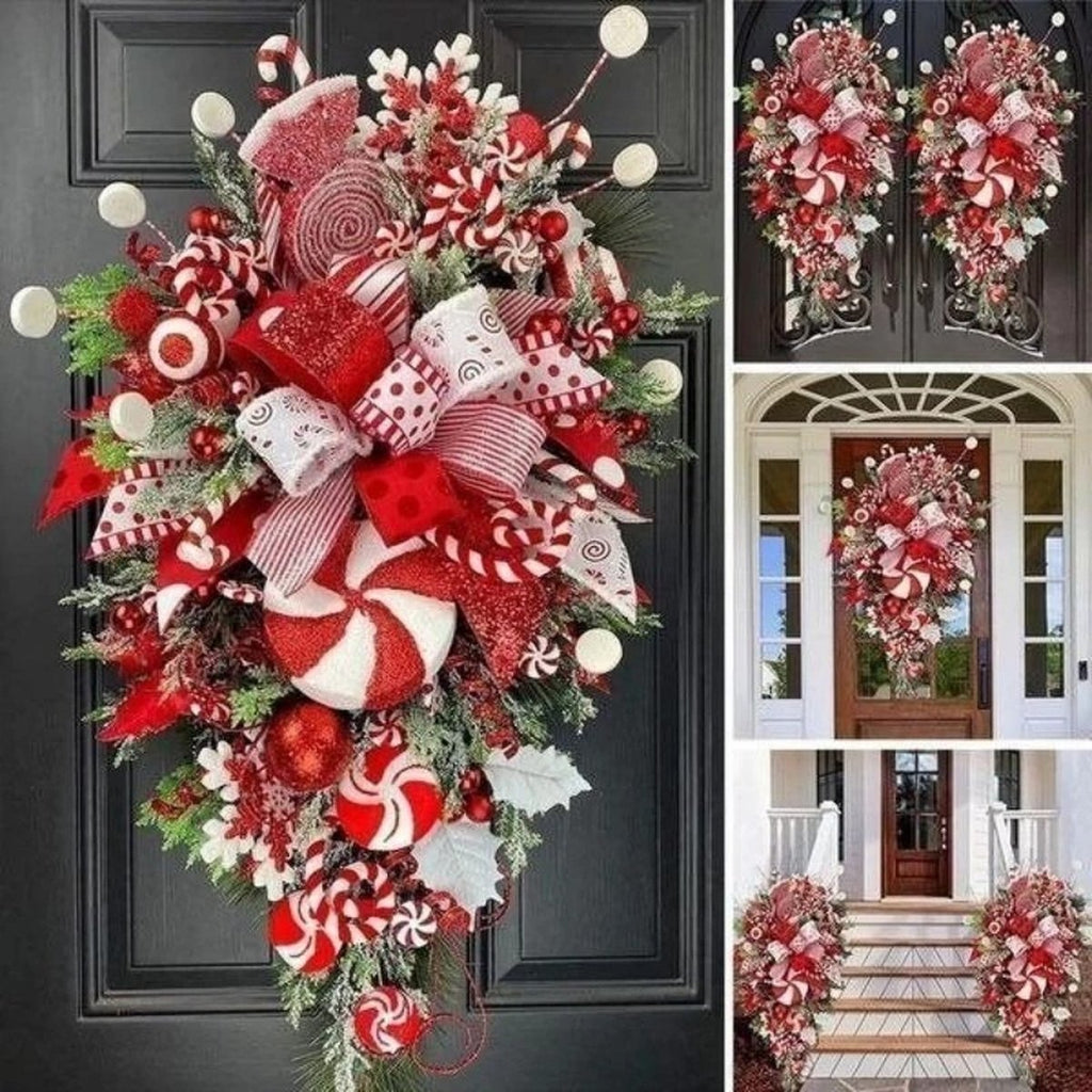 Upside-Down Christmas Tree Door Decoration