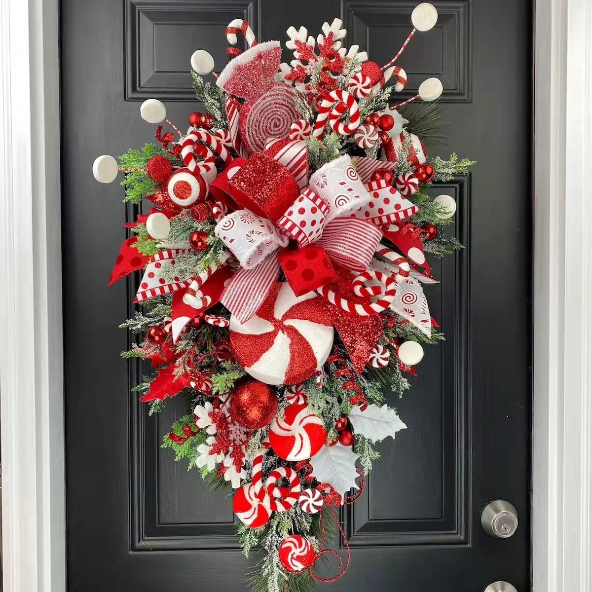 Upside-Down Christmas Tree Door Decoration