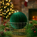 Velvet Christmas Baubles, 8 cm (12 pcs)