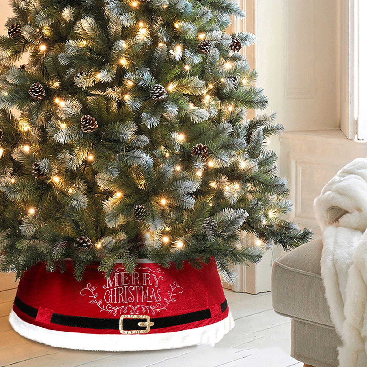 Velvet Christmas Tree Collar