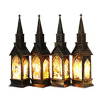 Vintage Christmas Lanterns (Set of 4)