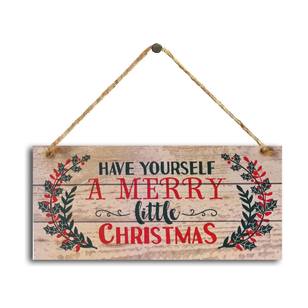 Wooden Christmas Door Sign