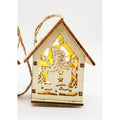 Wooden Christmas House Ornament