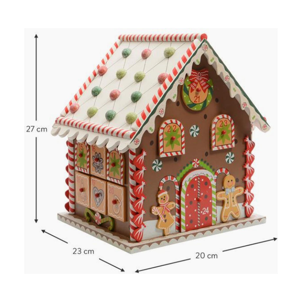 Wooden Gingerbread House Decoration