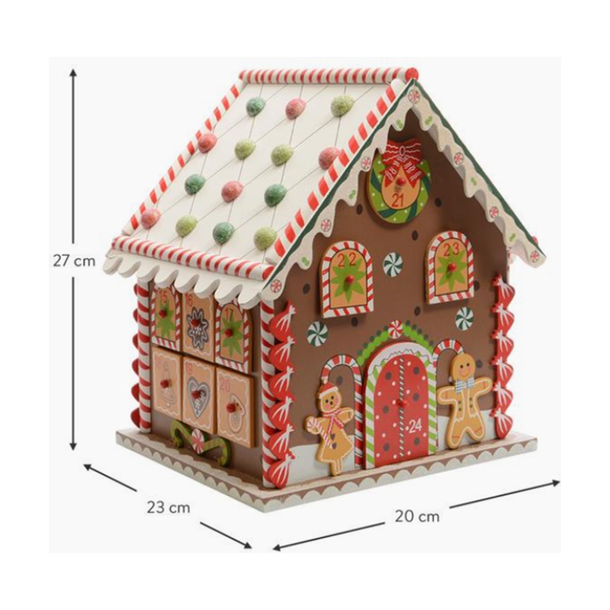 Wooden Gingerbread House Decoration