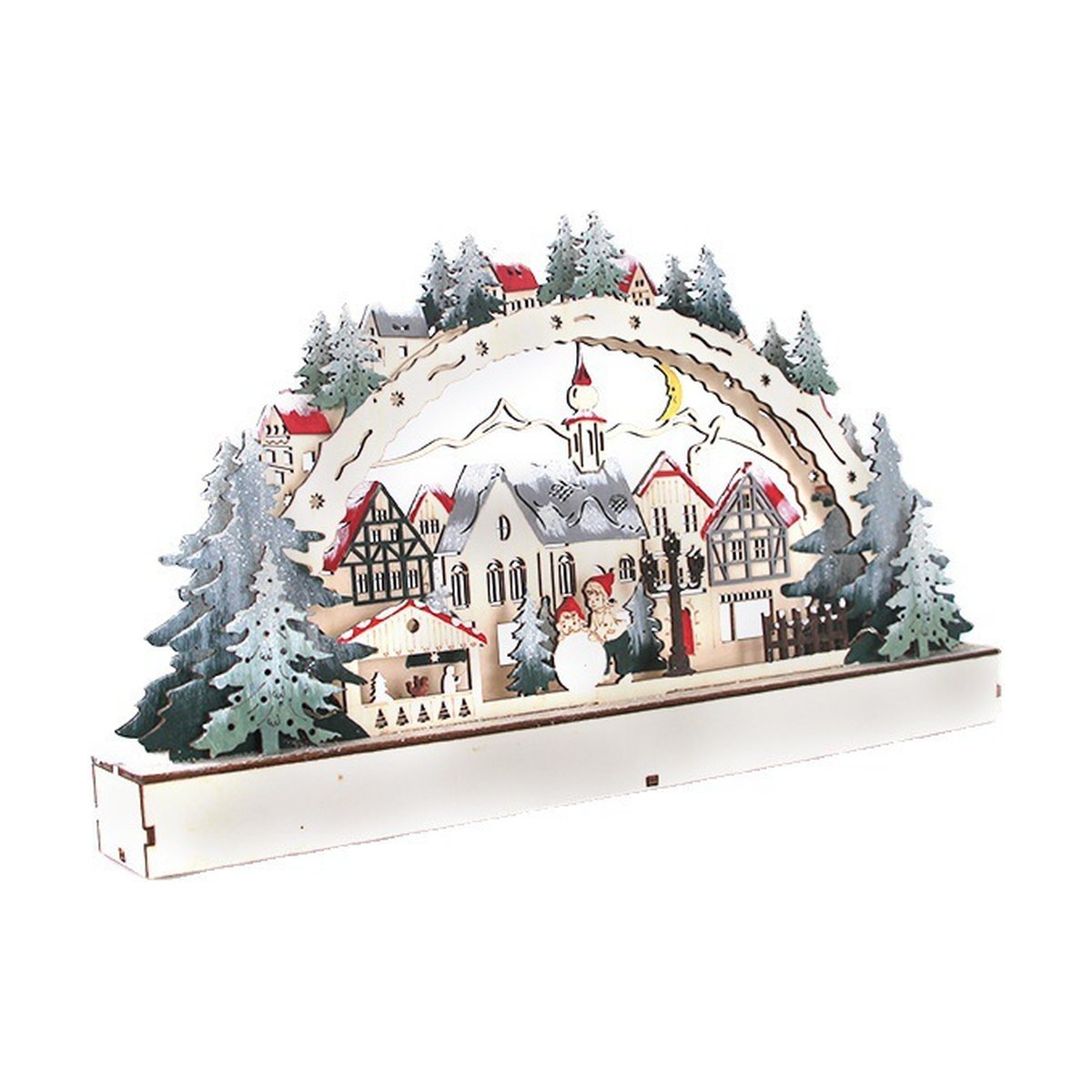 Wooden LED Christmas Village Shop