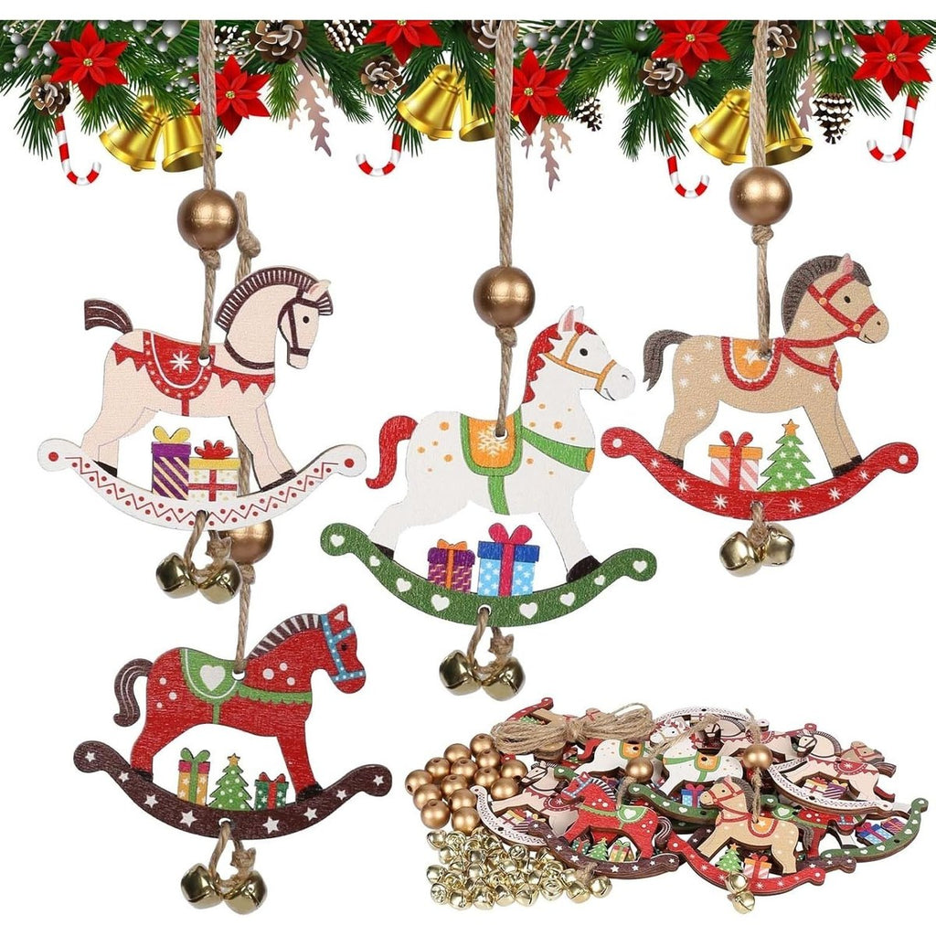 Wooden Rocking Horse Ornaments
