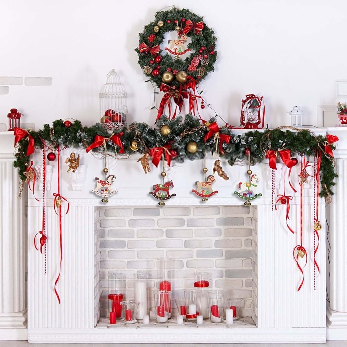 Wooden Rocking Horse Ornaments
