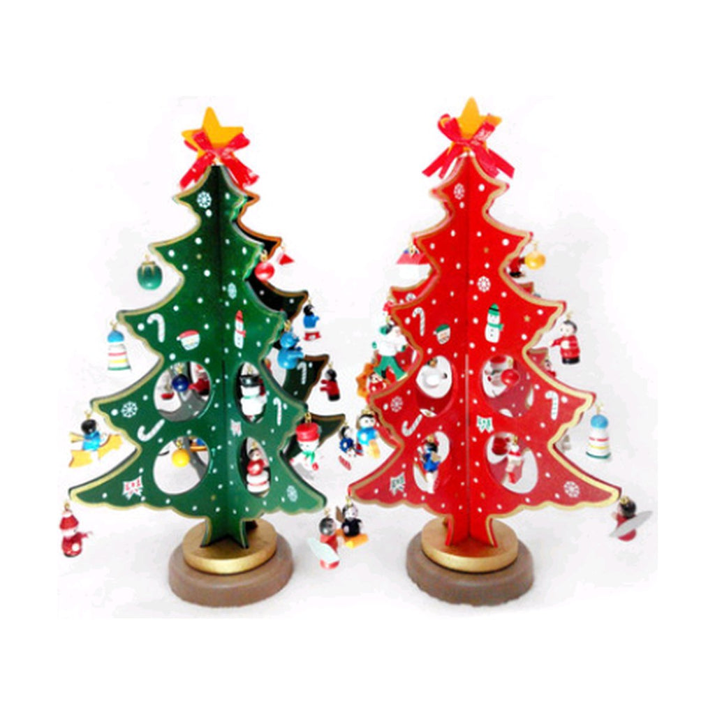 Wooden Tabletop Christmas Tree, 36 cm