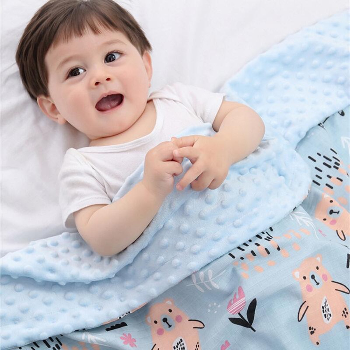 3D Bubble Baby Blanket