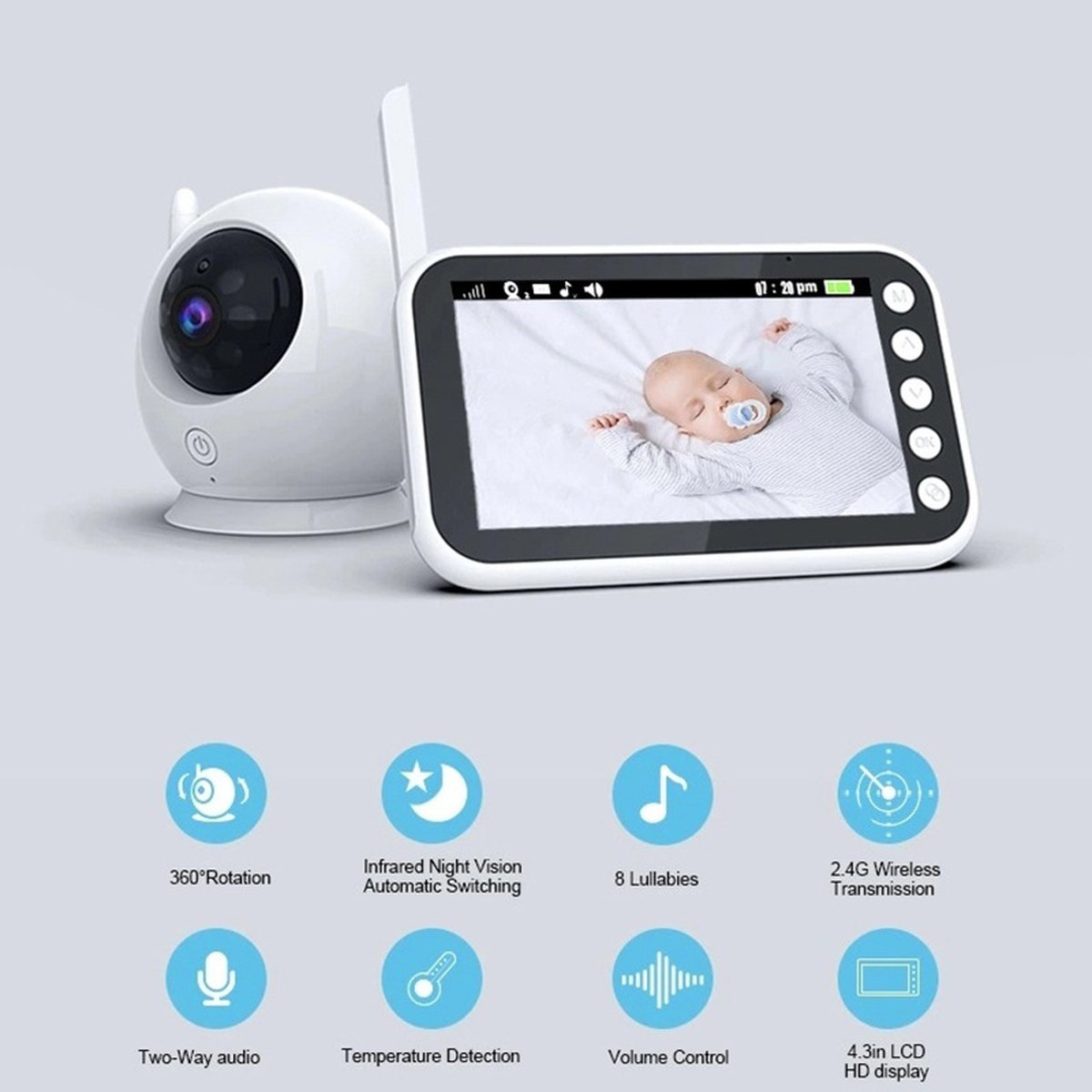 4.3" Video Baby Monitor