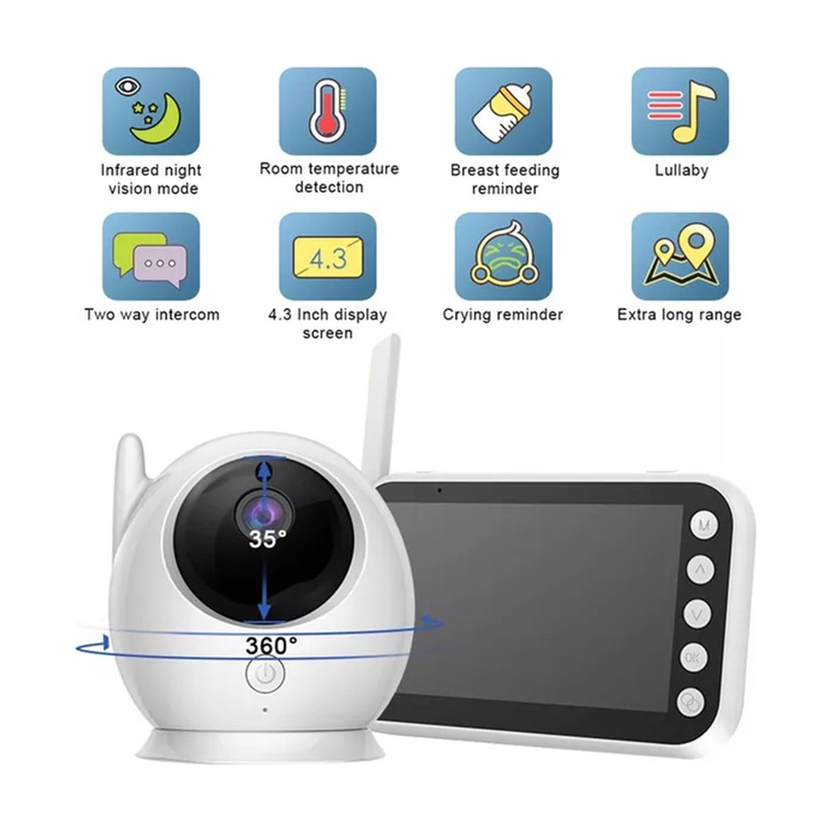 4.3" Video Baby Monitor
