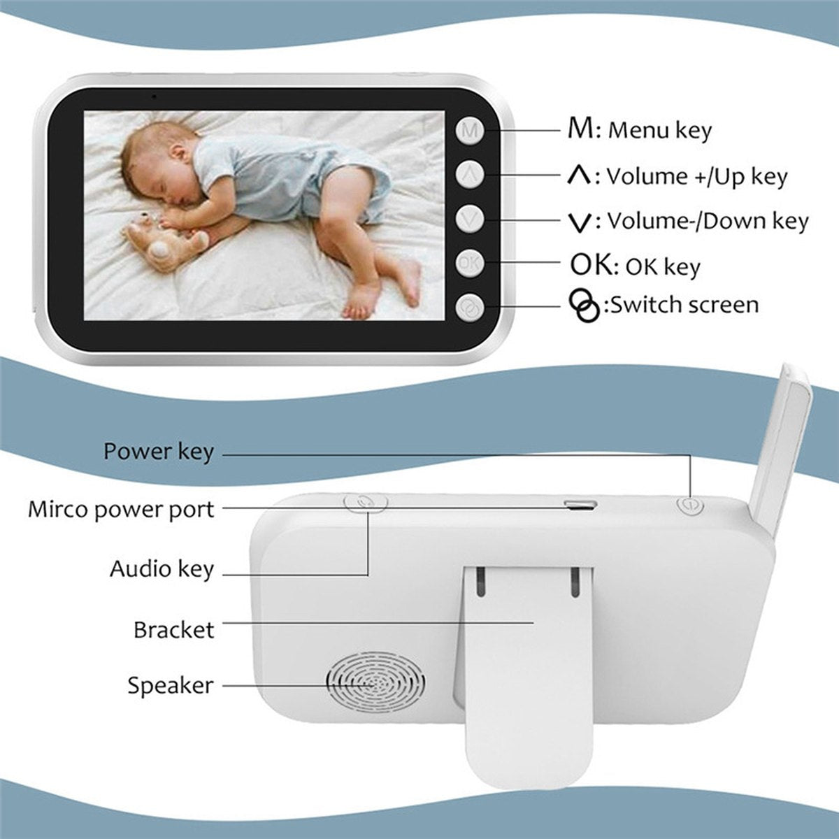 4.3" Video Baby Monitor
