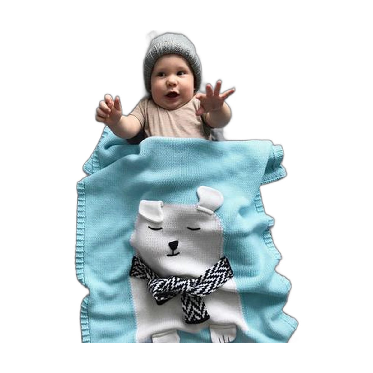 Animal Hooded Baby Blanket