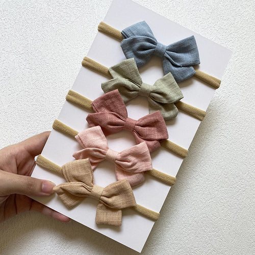 Baby Bow Headband Set (5 pcs)