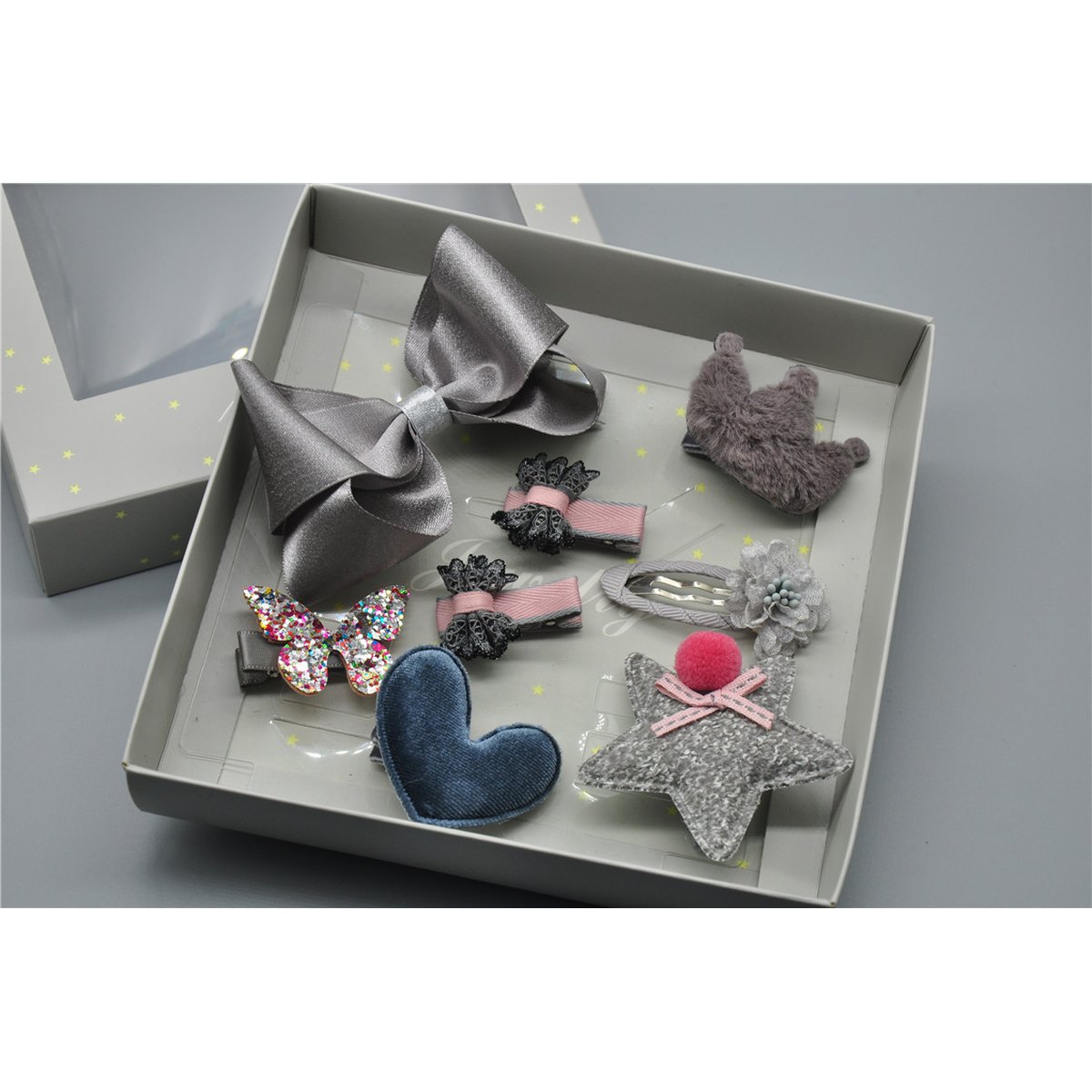 Baby Hair Clip & Headband Gift Set