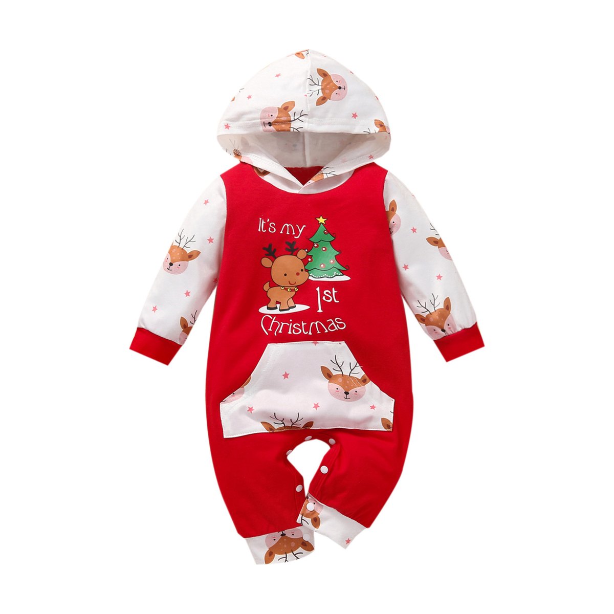 Baby Hooded Christmas Romper
