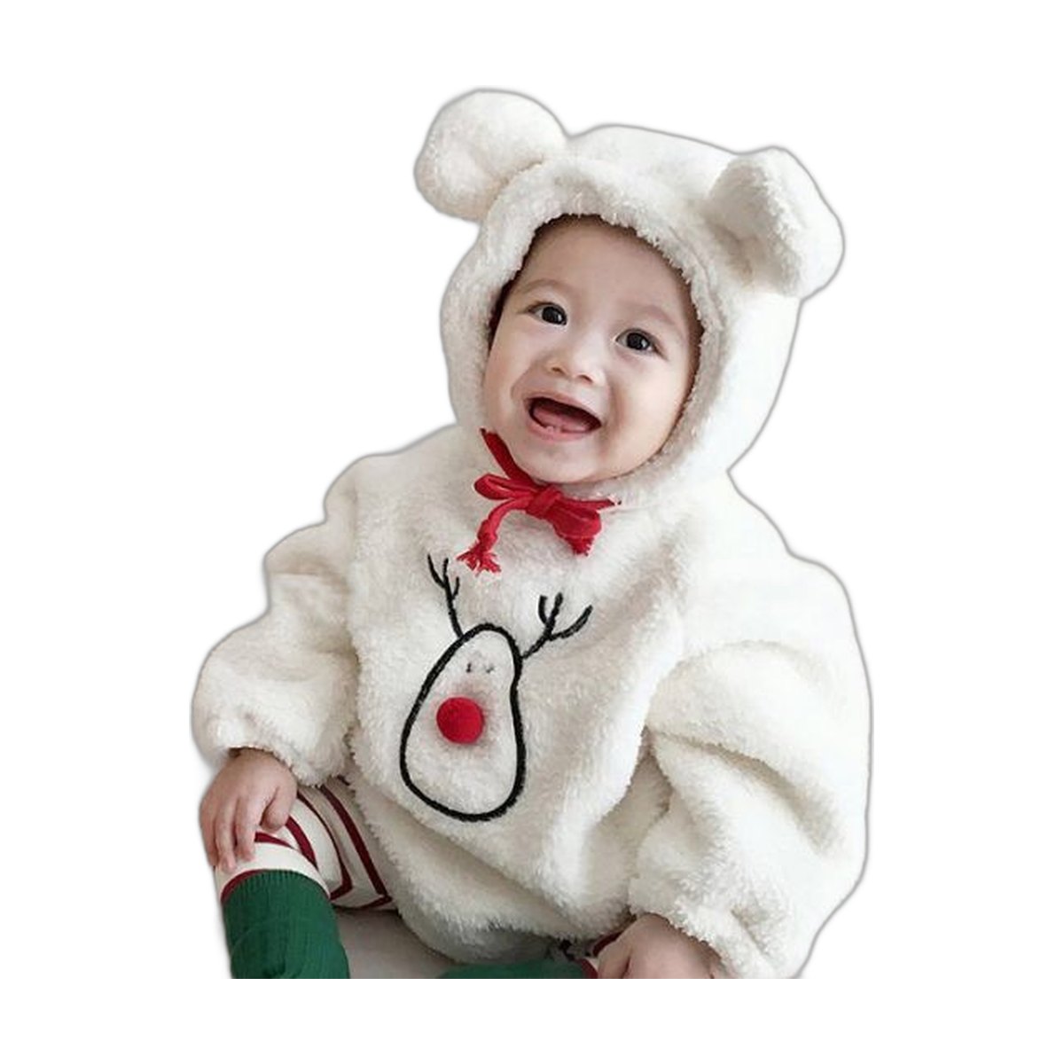Baby Velvet Snowman & Reindeer Romper
