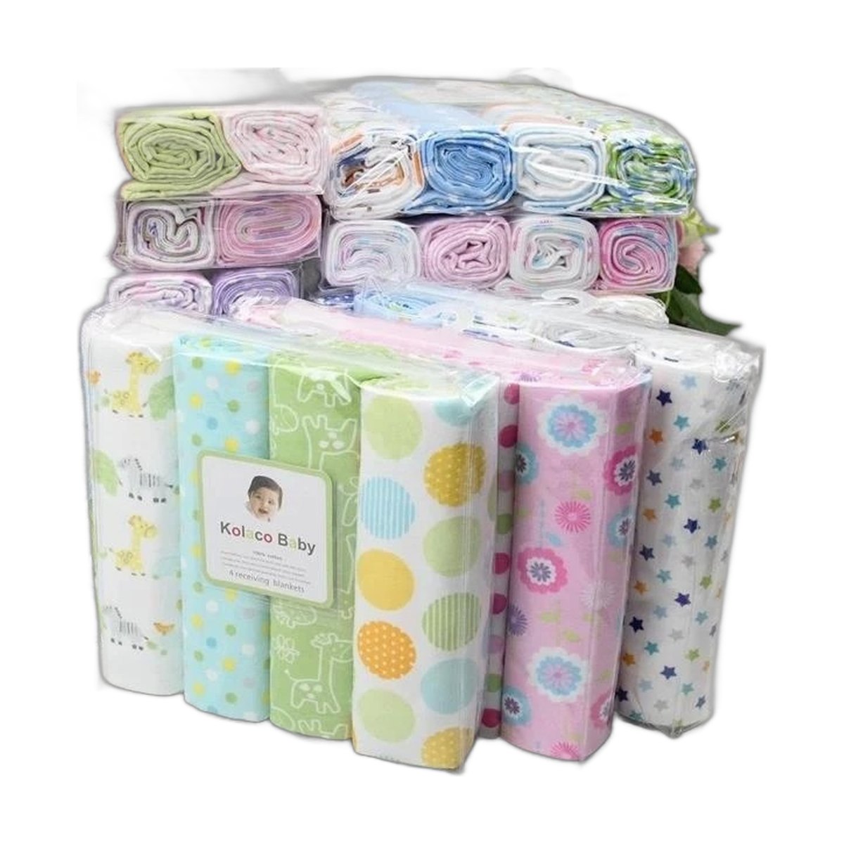 Cotton Flannel Receiving Blankets