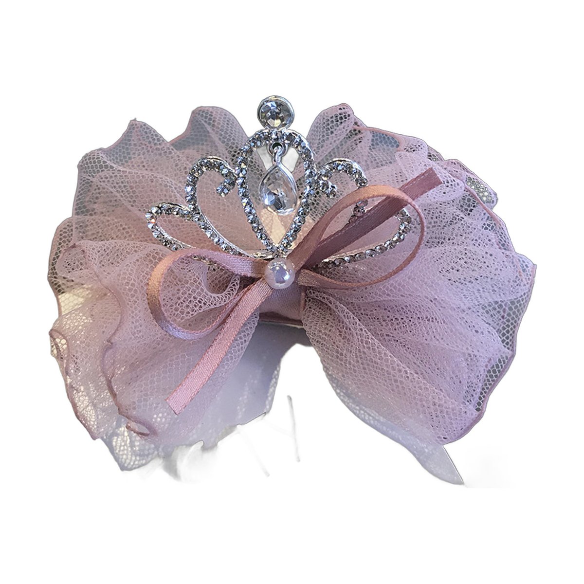 Crown Lace Baby Hair Clips