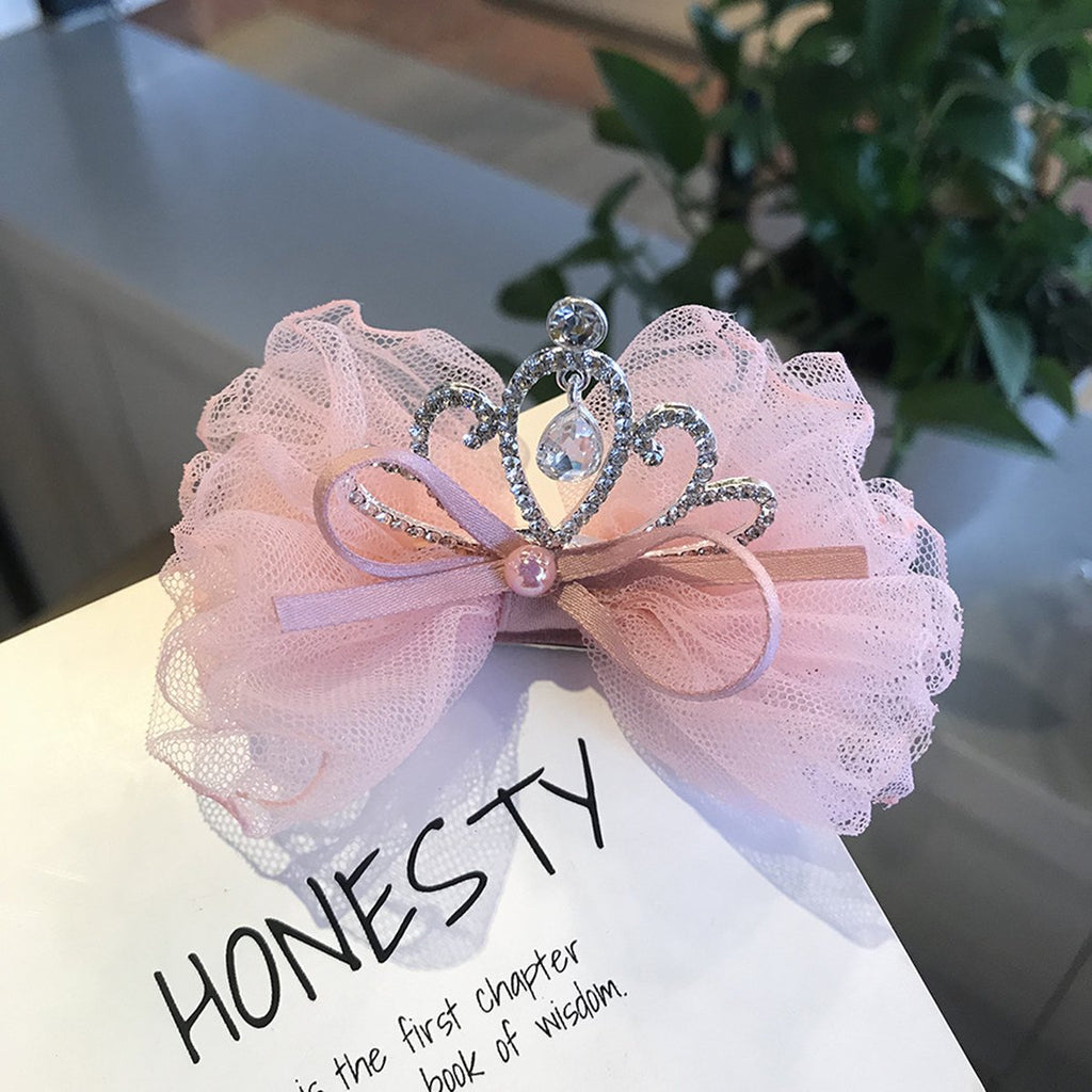 Crown Lace Baby Hair Clips