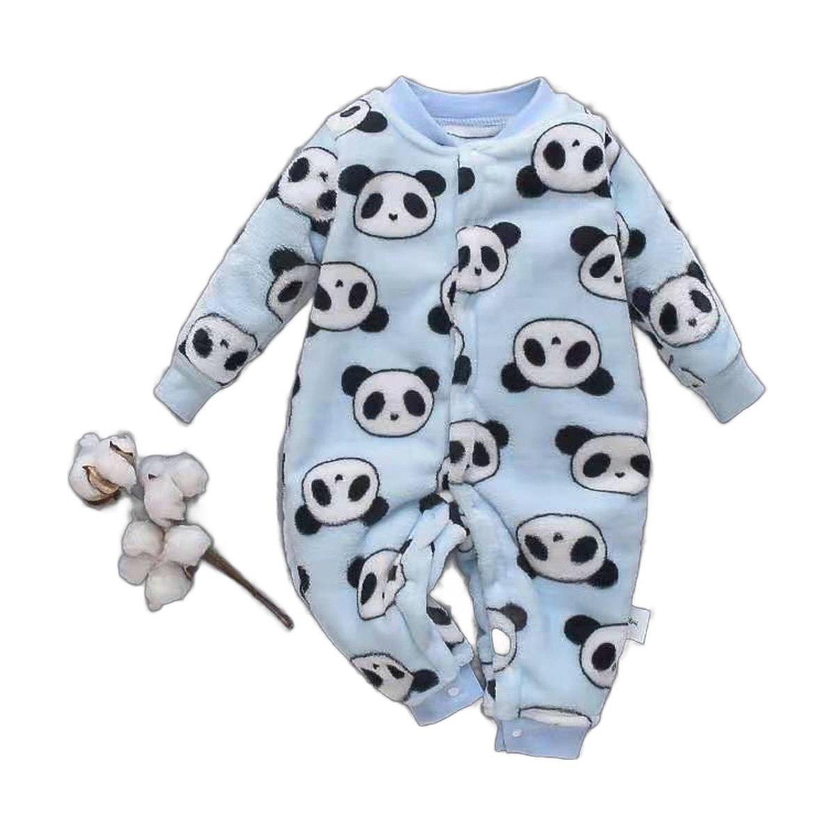 Flannel Baby Romper