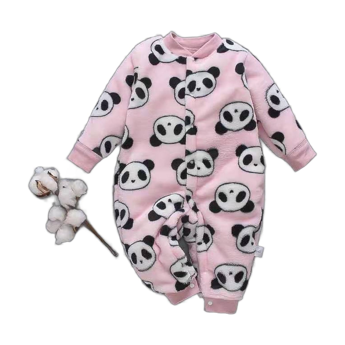 Flannel Baby Romper