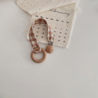 Floral Fabric Pacifier Clip
