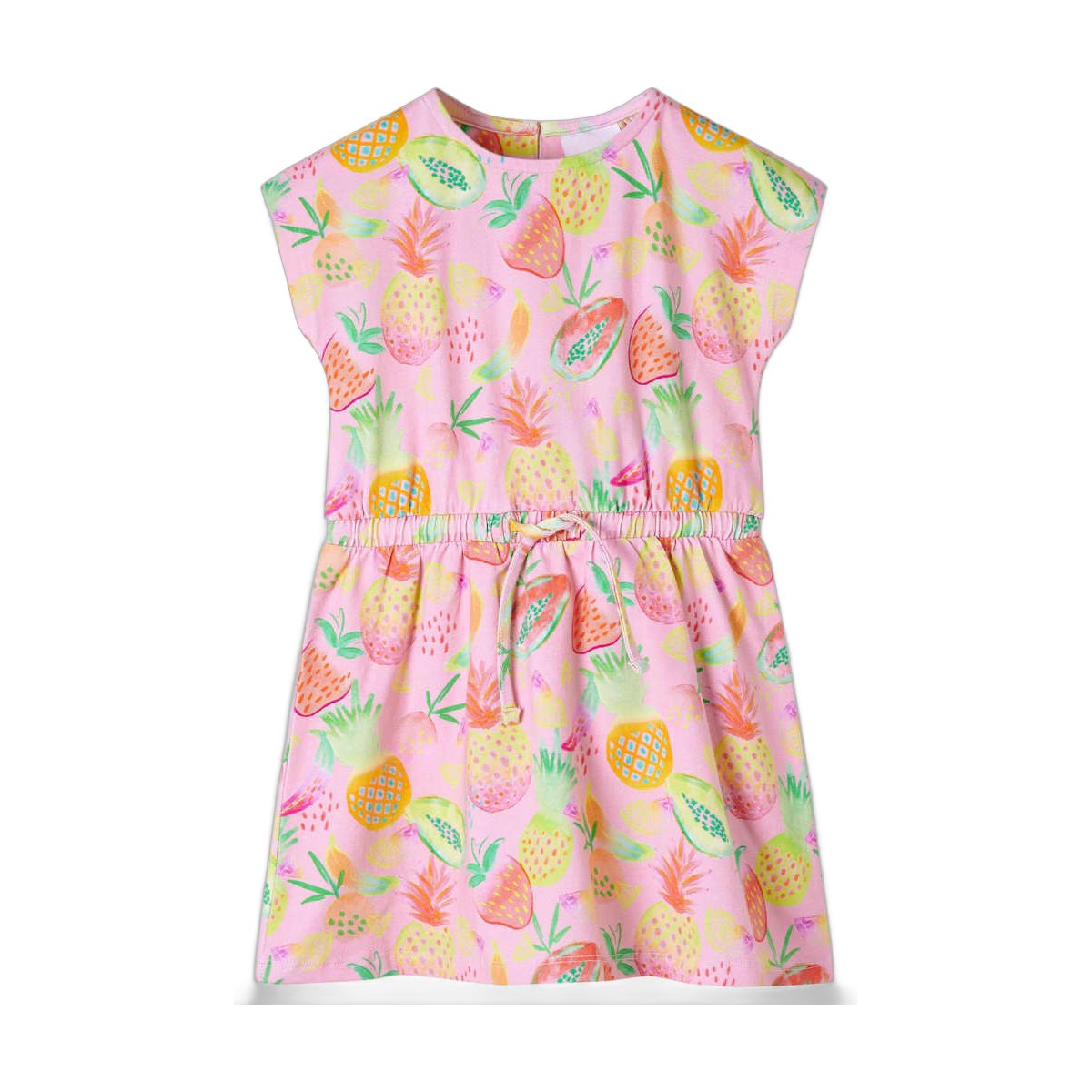 Girls' Fruit Print Summer Dress