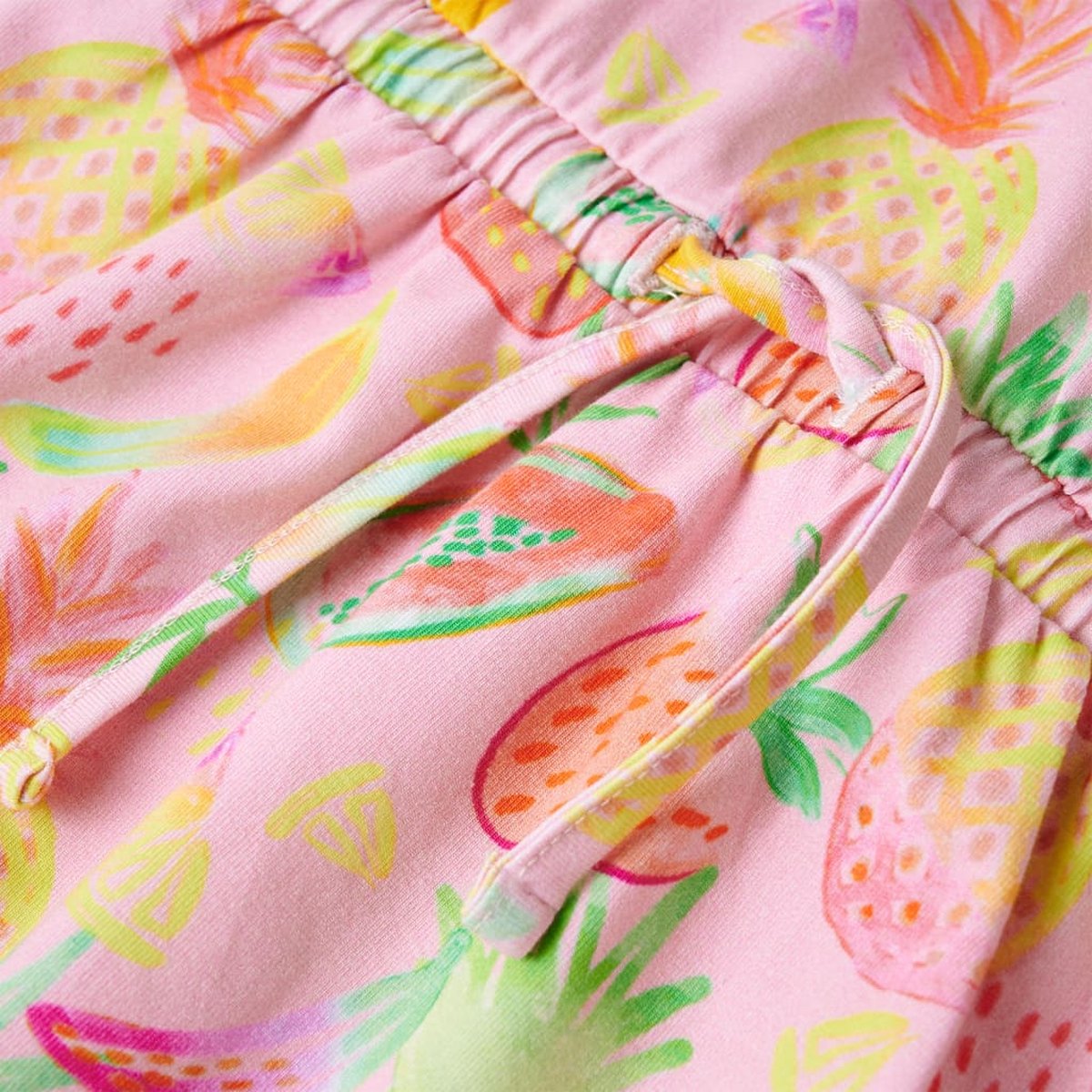 Girls' Fruit Print Summer Dress