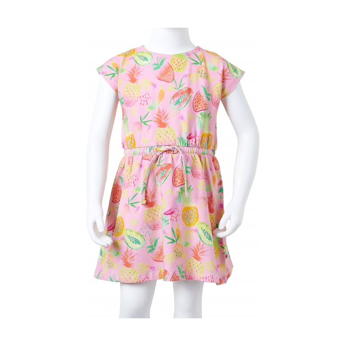 Girls' Fruit Print Summer Dress