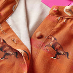 Girls' Horse Print Dress
