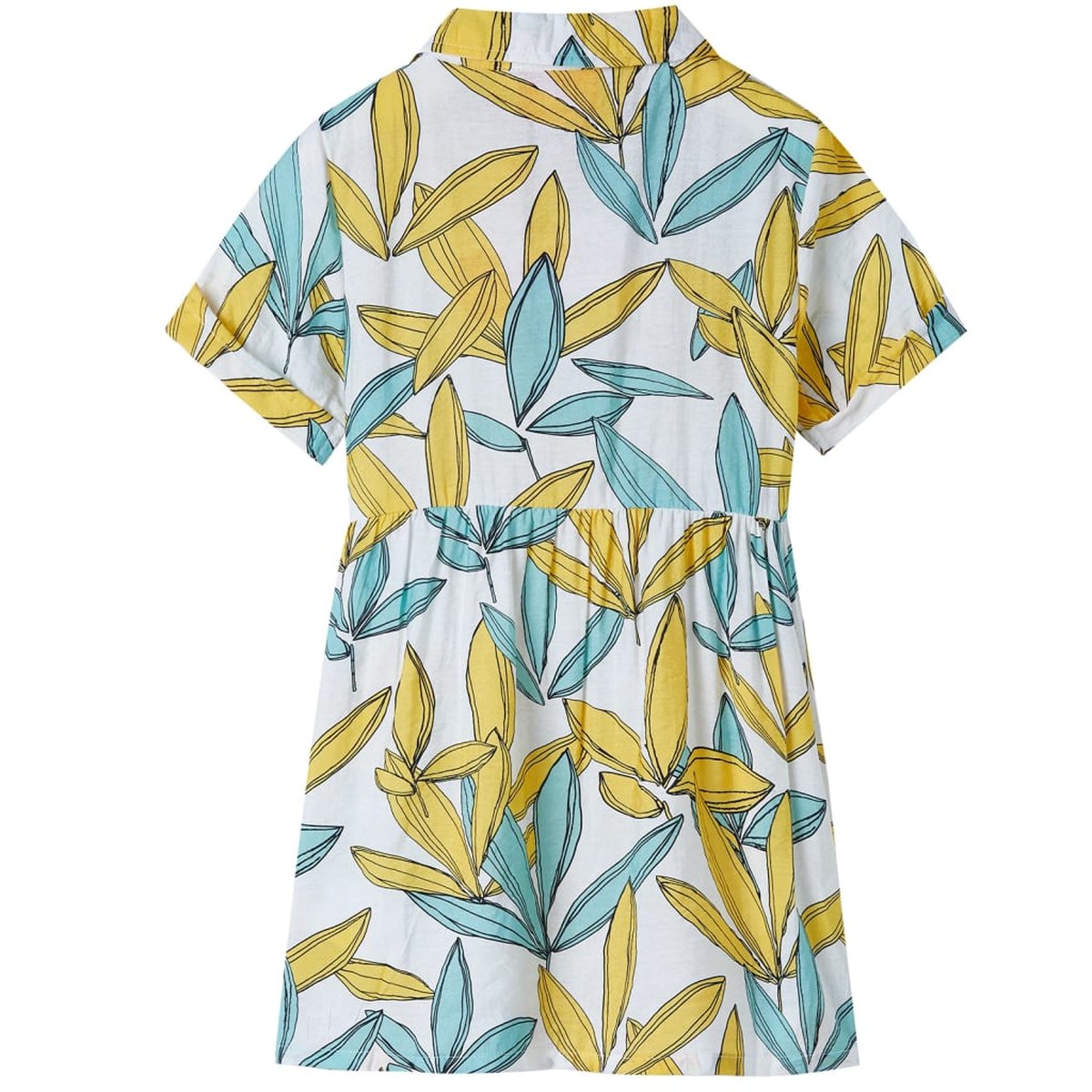 Girls' Leaf Print Dress